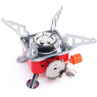 VATSAL Portable Gas Stove And Picnic Butane Gas Burner For Outdoor Camping, Hiking, Travelling, To Cooking The Food | Stainless Steel Cylinder, Folding Furnace, Camping Equipment, Gastove With Pouch