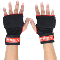 Invincible Inner Gloves for Boxing, MMA, Kick Boxing, Karate Training, Rib Construction, Lightweight, Padded Knuckles, Small Medium