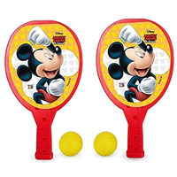 Buzzybirds Table Tennis Racquet Set for Kids (2 Bats 2 Ball) Multi Colour