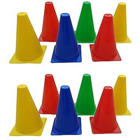 Elevate Your Training Events with FITFIX Sports 9 Inch Cone Marker pack of 48 Pcs Set Unleash Versatility and Durability for Every Activity - The Ultimate Solution comes in pack of 6- 12-18- 24- 30- 36- 42- 48 ps