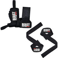 STEIGEN FITNESS Beast Mode Exercise Wrist Bands (Competition Grade) 22  Wrist Supporter for Gym, Gym Gloves, Wrist Band for Men Gym, Hand Grip (Combo)