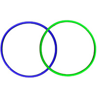 Fitfix Hula Hoop Exercise Ring for Fitness | Hula Hoop for Boys,Girls, Kids and Adults (Multi Color) (20 Inch Diameter, Pack of 2 Pcs) in snap Button