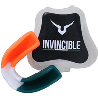 Invincible Mint Flavour Pro Mouth Guards (Orange White Green, Free Size)