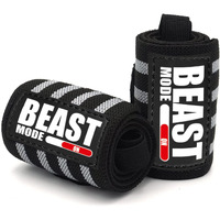 STEIGEN FITNESS Beast Mode Exercise Wrist Bands (Competition Grade) 22  Wrist Supporter for Gym, Gym Gloves, Wrist Band for Men Gym, Hand Grip (Grey)