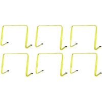 Fitfix Training Flat Hurdles for Field Training and Speed Coordination Hurdles for Kids Occupational Therapy 9 Inch Agility Hurdles (9.0 Inches, Qty 3 Pcs)