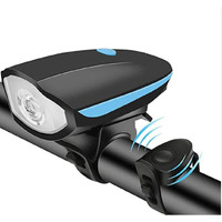 Wavva 2-in-1 Rechargeable - Cycle Light (3 Modes) Cycle Light and Horn Cycle Lights Rechargeable Waterproof (140 dB) Cycle Light with Horn Cycle LED Front Light (Multicolor)