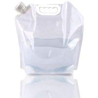 NEAR STOP Collapsible Emergency Water Jug Container Bag, Freezable, BPA Free Plastic Water Carrier Tank, Outdoor Folding Water Bag for Sport Camping Riding Mountaineer(5 Liters)
