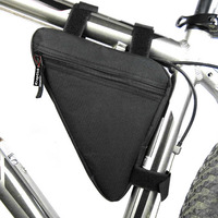 Kraptick Triangle Bike Bag - Bike Frame Bag for Bicycle Tools - Bike Pouch for Cycle Accessories, Bicycle Frame Front Triangle Bag Bike, Cycle Triangle Bag (Combo of- Blue Black & Red Black)