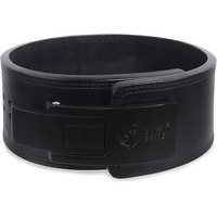 GRIFFIN GEARS Powerlifting Lever Gym Black Buckle With Black Belt Power 10MM Extreme Heavy Duty Genuine Leather Belts -Squats Deadlifts Bodybuilding Weight Lifting Power Lifting for Men (S-26 -34 )