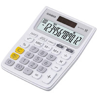 Casio MJ-12VCb-WE 300 Steps Check & Correct Colourful Desktop Calculator (White)