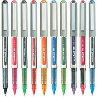 uni-ball Eye UB157 0.7mm Roller Ball Pen | Multicolor Ink, Pack of 10