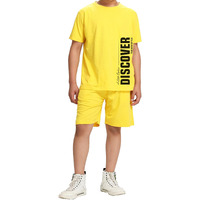 KYDA KIDS Boy's 100% Pure Cotton Premium Printed Tshirt and Shorts co-ords Set for Summer