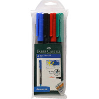 Faber-Castell Fine Multi-Marker - Pack of 4 (Assorted)