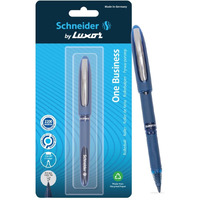Luxor Schneider, One Business Roller Ball Pen - Blue, 0.6 mm, 2200 mtrs writing length, Waterproof Ink, Consistent ink flow, Ideal for Professionals & Office essential