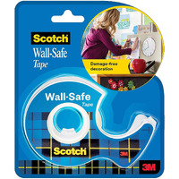 Scotch Damage Free Mounting and Decor by 3M Wall Safe Tape (Width 1.9M Length 16.5M, Up to 14G),White