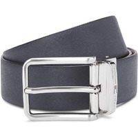 Tommy Hilfiger Men's Leather Belt (Th/Talladegarev0823Mcr_Navy/Tan_90 cm)