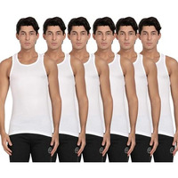 Pepe Jeans Men's Solid Regular Fit Vest (CLV01-02_White