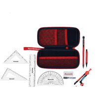 Reynolds Zinc Geometry Box | Instrument Box | Pencil Box | Rust Resistant Instruments, Multicolor