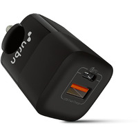 URBN 65W Ultra Fast GaN Laptop Adapter | iPhone Charger | USB Type C PD Power Adapter with Dual Output | Universal Compatibility for MacBook Pro, iPad & Android Mobiles (Black)