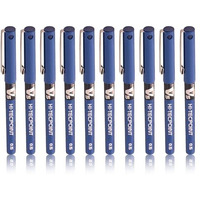 Pilot Hi-Tecpoint V5 0.5mm Extra Fine Point Pure Liquid Ink Roller Ball Pen | Blue Ink, Pack Of 10