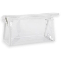 GLUN Stationary Transparent Pouch with Zipper Closing for Girls & Boys, Pouch for School, Collage, Office, Cosmetic Use Bag for Women, Multi-Purpose Bag