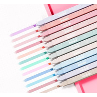 SHUTTLE ART 12Pcs Aesthetic Cute Highlighters Bible Pastel Highlighters and Pens no bleed Highlighters for School Supplies and Office Journal DIY Home (Two Side Highlighters Pen)
