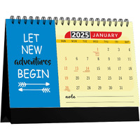Accuprints Motivational 2025 Calendar for Desk Planner Office Home Table New Year Hanging Kids All Year Students Planning New Marking Quotes (MB)