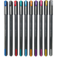 Pentonic Glitz 1.0 mm Multicolor Glitter Gel Pen | Multicolor Ink, Set Of 10 Pcs
