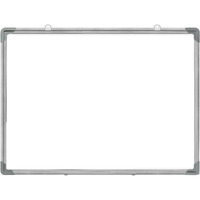 ECLET Alloy Steel, Aluminium Non Magnetic 1 X1 feet Double Sided White Board and Chalk Board Front Side whiteboard Marker Surface and Back Side Chalkboard Surface (1x1 feet, Pack of 1 Item) C (1 x 1)