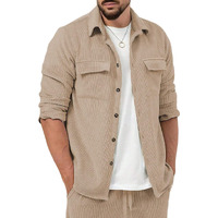 Lymio Casual Shirt for Men|| Shirt for Men|| Men Stylish Shirt (Rib-Shirt) (XL, Khakhi)