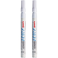 Uni-Ball Px21 Paint Medium Markers (White Ink, Pack of 2)
