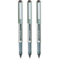 UNI-BALL Eye UB157 0.7mm Roller Ball Pen | Waterproof Pigment Ink | Lightweighted Sleek Body | Long Lasting Smudge Free Ink | School and Office stationery | Black Ink, Pack of 3