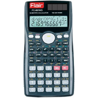 Flair FC-991 MS Scientific Calculator | 401 Functions with 40 Scientific Calculations | Two Line Display | Matrix & Vector Calculations | Two Way Power | 10 + 2 Digits Calculator | Black, Pack of 1