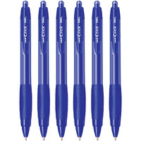 UNI-BALL Click Gel XSGR7 0.7mm Gel Pen | Triangular Rubber Grip Barrel | Retractable Mechanism | Long Lasting Smudge Free Ink | School and Office stationery | Blue Ink, Pack of 6