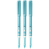 Hauser Germany Inx Xo Liquid Ink Fountain Pen Blister Pack | Smooth Round Nib With Iridium Tip | Free 4 Pieces X-Large Jumbo Cartridges | Unique Liquid Ink Sysyem | Blue Ink, Pack Of 3