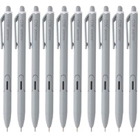 Hauser XO RT Retractable Ball Pen | Sleek Body & Minimalistic Design | Matt Finish & Solid Body Type | Low Viscosity Ink With Ultra Durable Tip | Black Ink, Set Of 10