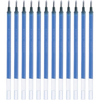 uni-Ball UMR-10 0.1mm Gel Pen Refill | Usable for UM-153S | Blue Ink, Pack of 12