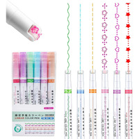 Shuttle Art Dual Tips Marker Pen, Chisel and Fine Tips, Flexible Tip and Soft Touch, Water Based