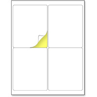 True-Ally Easy Ship Sticky Paper a4 Size Pack of 160 Labels (40 Sheets) Print Order Shipping Address Pre-Cut Labels Invoices Stickers (4 Labels in 1 Sheet)(A4ST4-40 Sheets)