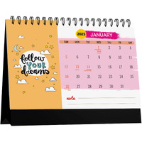 Accuprints Motivational 2025 Calendar for Desk Planner Office Home Table New Year Hanging Kids All Year Students Planning New Marking Quotes (MD.3)
