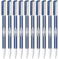 Hauser 2 XL Fine Tip Ball Pen | 2-XL Writing Length with Jumbo Refill | Minimalistic & Aesthetic Body Design | Blue Ink, Pack Of 10