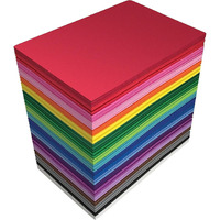 Eclet A4 100 Coloured Sheets (10 Sheets each color) Copy Printing/Art and Craft Paper Double Sided Coloured Children's Day Gift, Birthday Gift, Party Favors,christmas decor etc
