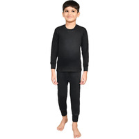 Lux Cottswool Boys Plain Thermal (COTT_Kids_SDC_Set_Black Mellange_73)
