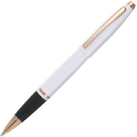 Calais White Lacquer with Rose Gold Appointments Rollerball Pen