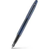 Sheaffer VFM Fountain Pen | E9429 Matt Blue with Black Trims with PVD | Fine Nib with Converter | Premium Fountain Pen