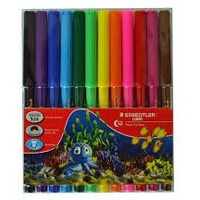 Staedtler Luna Fiber Tip Pens, Pack of 12