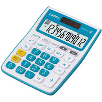 Casio MJ-12VCb-BU 300 Steps Check & Correct Colourful Desktop Calculator (Blue)