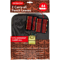 Derwent Carry-All Pencils Leaves/Holders for Storage, Canvas Bag, 44 Pencil Capacity, 2-PACK (2302141)