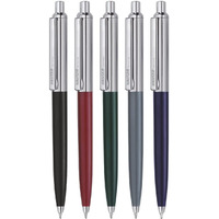 Hauser Berlin Half Metal Ball Pen Box Pack | Retractable Mechanism With Smudge Free Writing | Attractive Designer Pen | Smooth, Sturdy, Refillable Pen | Ideal For Gifting | Blue Ink, Pack of 5