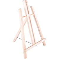 Variety Canvas 24 Inch Artist Wooden Easel Stand for Paintings, Large Size (Light Brown)